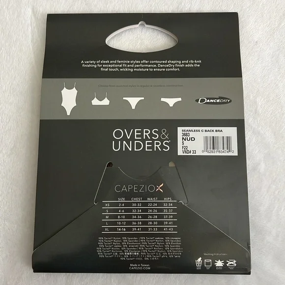 Capezio Seamless Clear Back Bra in Nude - Picture 9 of 11